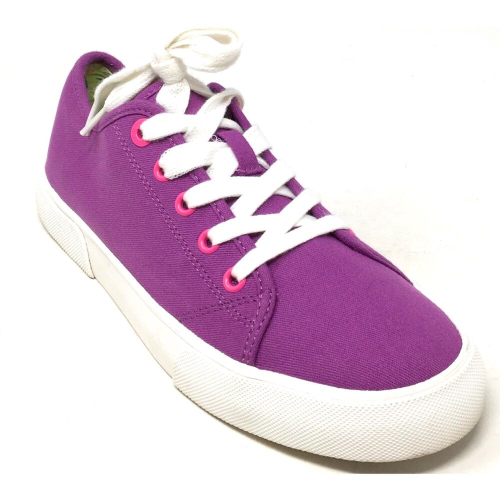 Vionic Oasis Women's Size 8 Wild Berry Canvas Casual Sneakers Tennis Shoes